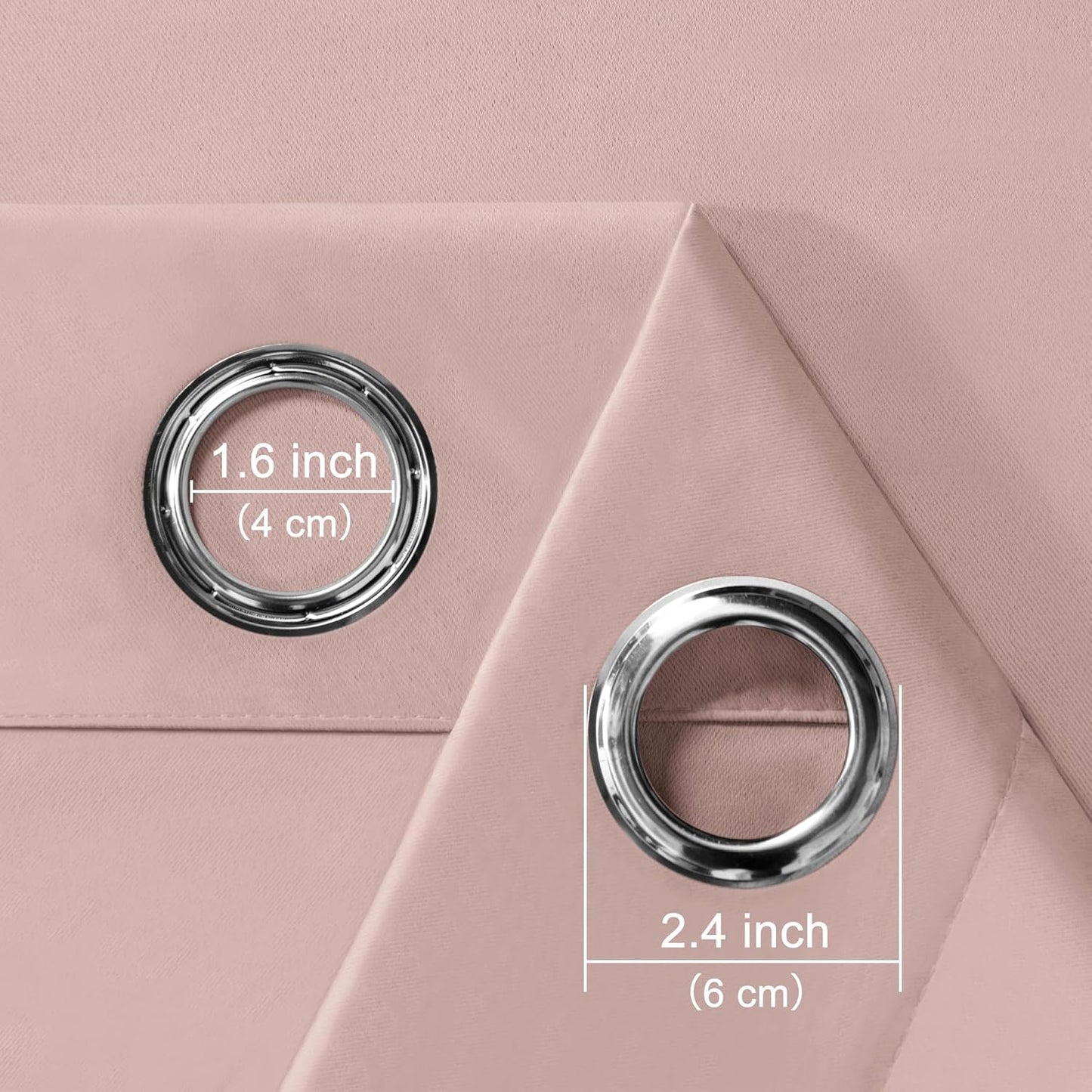 Blush Blackout Curtains (2 Panels)
