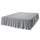 Solid Dark Grey Bed Skirt