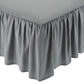 Solid Dark Grey Bed Skirt