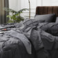 Dark Grey Pinch Pleated 7 Piece Comforter Set
