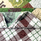 Rustic Bear & Elephant Brown & Green 3 Piece Bedspread Set
