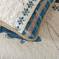 Cabin Lodge Gone Fishing Blue & Taupe 3 Piece Bedspread Set