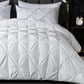 White Pinch Pleated 7 Piece Comforter Set