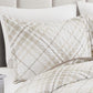 Beige Taupe Brown Plaid 3 Piece Bedding Quilt Set