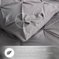 Light Grey Pinch Pleated 7 Piece Comforter Set