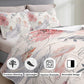 Pink Abstract Floral Reversible 3 Piece Quilt Set