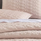 Solid Light Pink 3 Piece Lightweight Bedding Quilt Set