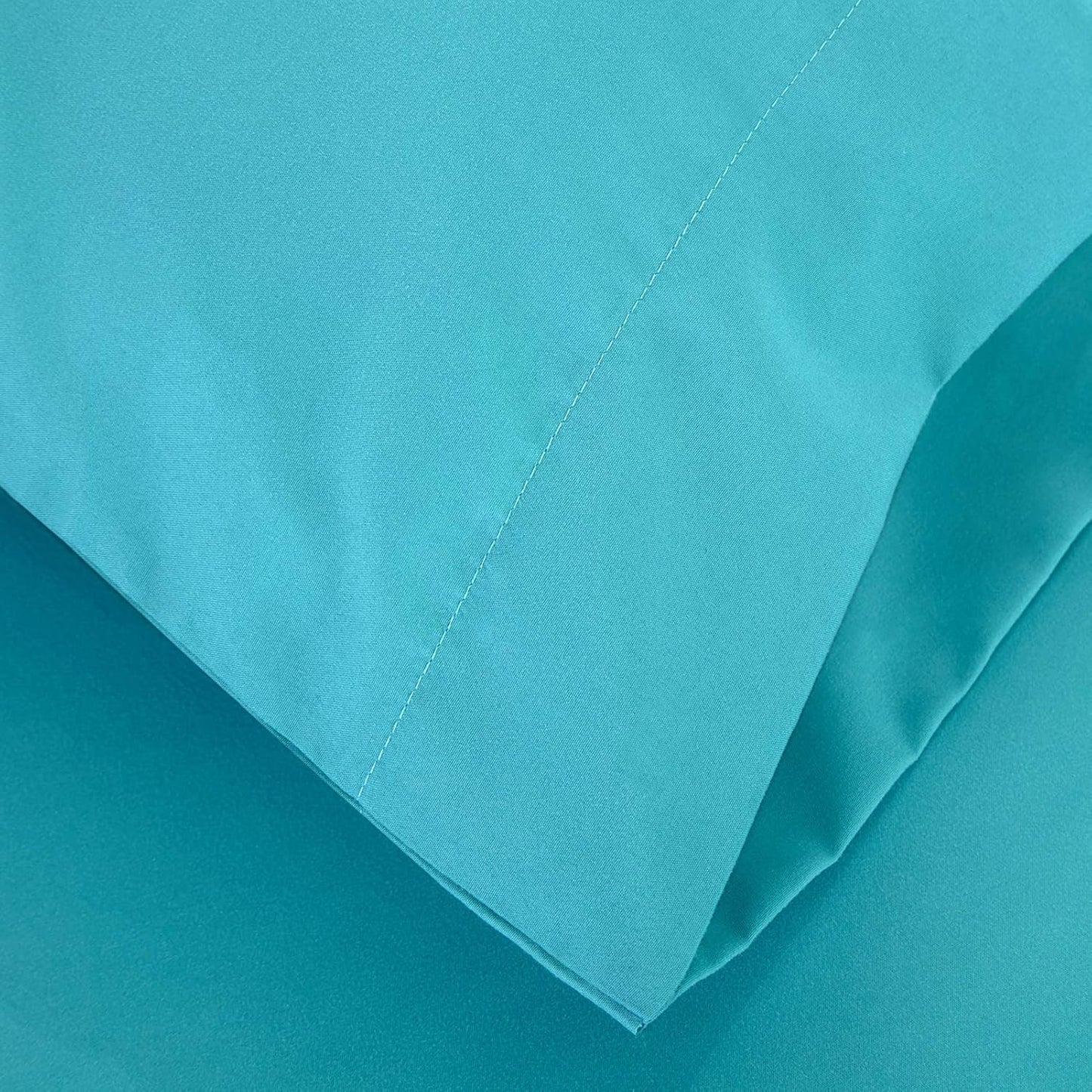 Ensemble de draps 6 pièces à poche profonde bleu sarcelle uni