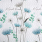 Blue & Teal Wild Flowers 3 Piece Bedding Quilt Set