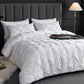 White Pinch Pleated 7 Piece Comforter Set