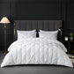 White Pinch Pleated 7 Piece Comforter Set