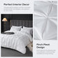White Pinch Pleated 7 Piece Comforter Set