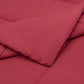 Solid Burgundy Bedding Comforter Set